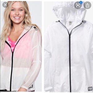 Victoria Secret Pink white light jacket Size M/L